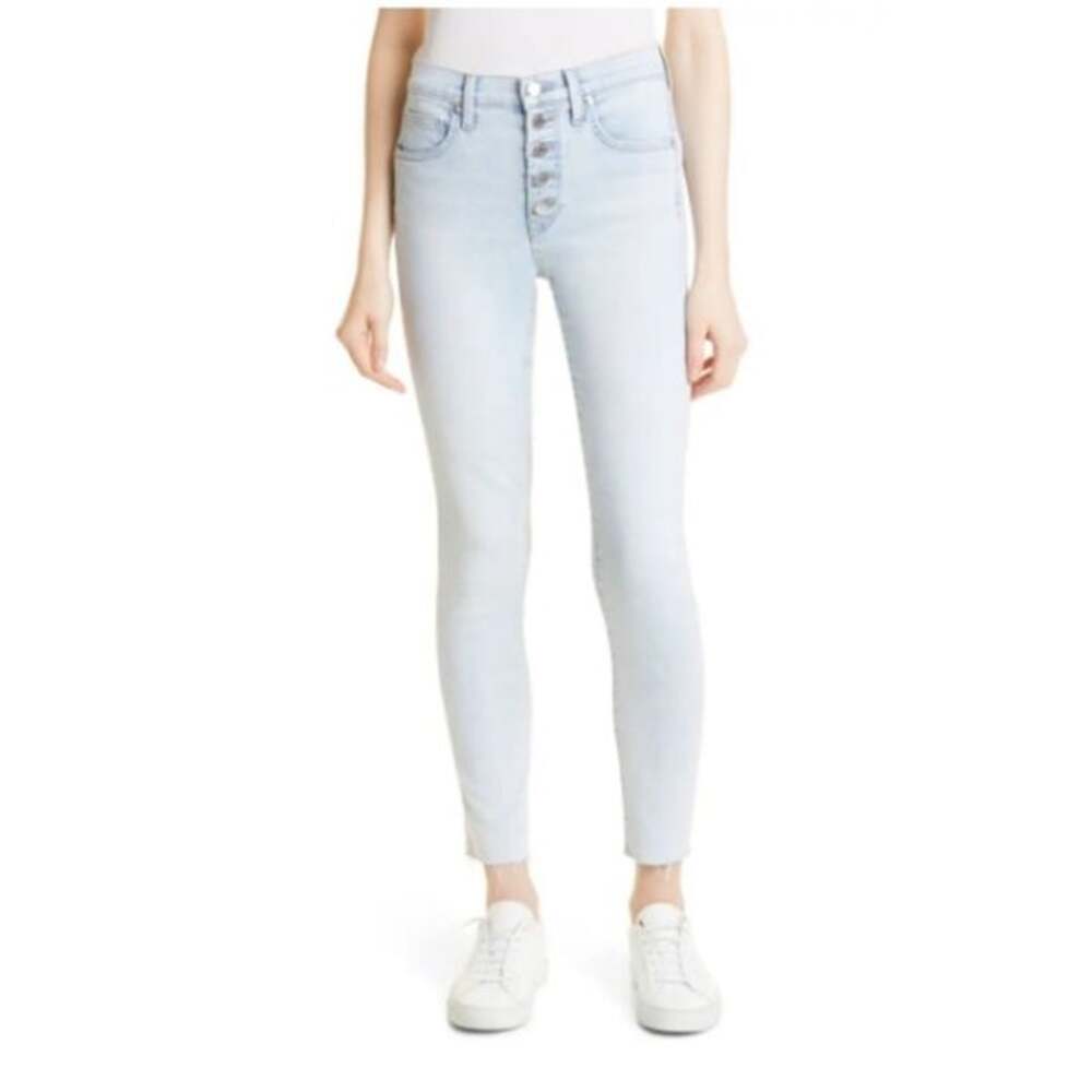 Veronica Beard Jeans Denim Debbie Ankle Skinny High Rise Light Wash Blue Size 31